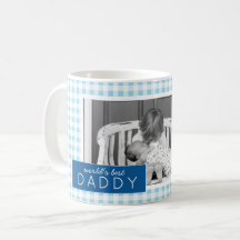 Foto personalizada Gingham, o melhor Pai do mundo