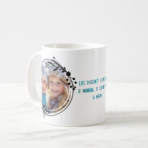 Caneca De Café Foto personalizada Melhor dia de as mães de sempre