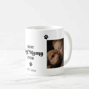 Caneca De Café Foto personalizada, MELHOR MÃE DE CACHORRO DE EST