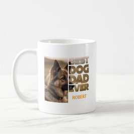Caneca De Café Foto Personalizada Melhor pai de cachorro de todos