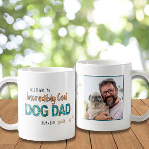 Caneca De Café Foto personalizada, Pai de Cachorro Legal, Anivers