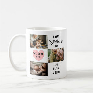 Caneca De Café Foto Personalizada para Dia de os pais Feliz Simpl