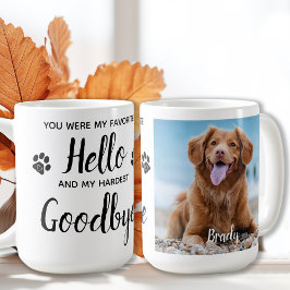 Caneca De Café Foto Personalizada Pet Memorial Coffee Mug