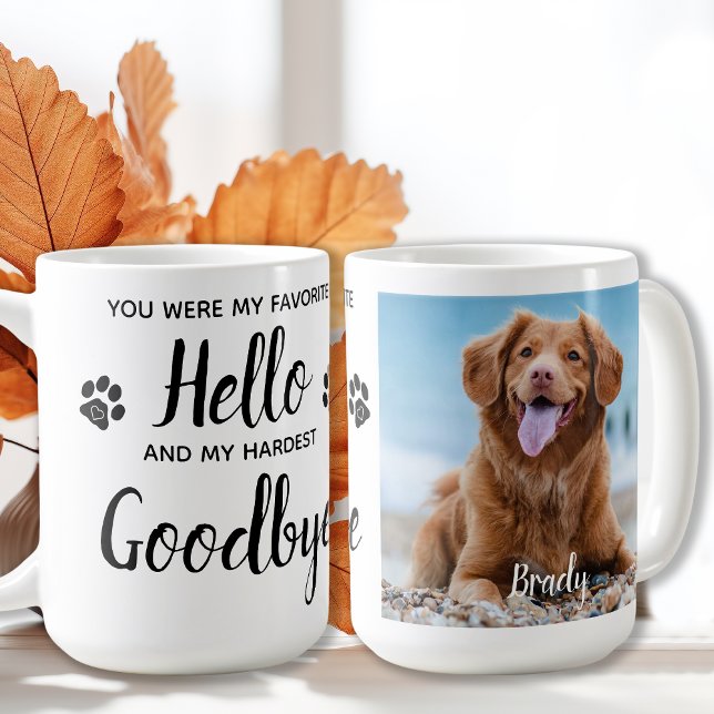 Caneca De Café Foto Personalizada Pet Memorial Coffee Mug (Criador carregado)
