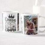 Caneca De Café Foto Personalizada Rainha Da Cotação Do Camper<br><div class="desc">Uma engraçada design de tipografia que apresenta uma caravana,  que diz: "Rainha da campista". Personalize facilmente esta caneca com as suas fotografias de acampamento favoritas.</div>