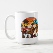 Foto Personalizada Retro Bahamas Praia Tropical   