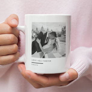 Caneca De Café Foto Personalizada – Te Amo Para Sempre