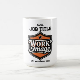 Caneca De Café Foto Personalizada Título do Trabalho e Local de T
