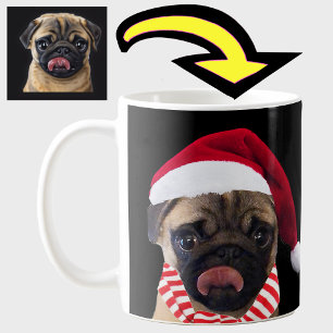 Caneca De Café Foto personalizada única de Papai Noel doado pela 