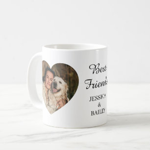 Caneca De Café Foto Pet Personalizada dos Melhores Amigos