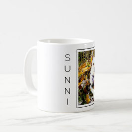 Caneca De Café FOTO Pet Personalizada, O Cachorro NOME É Divertid