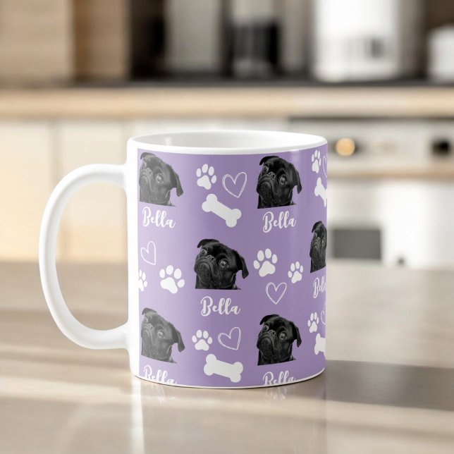 Caneca De Café Foto Pet Pet Púrpura Personalizada Pac Impressão C (Criador carregado)