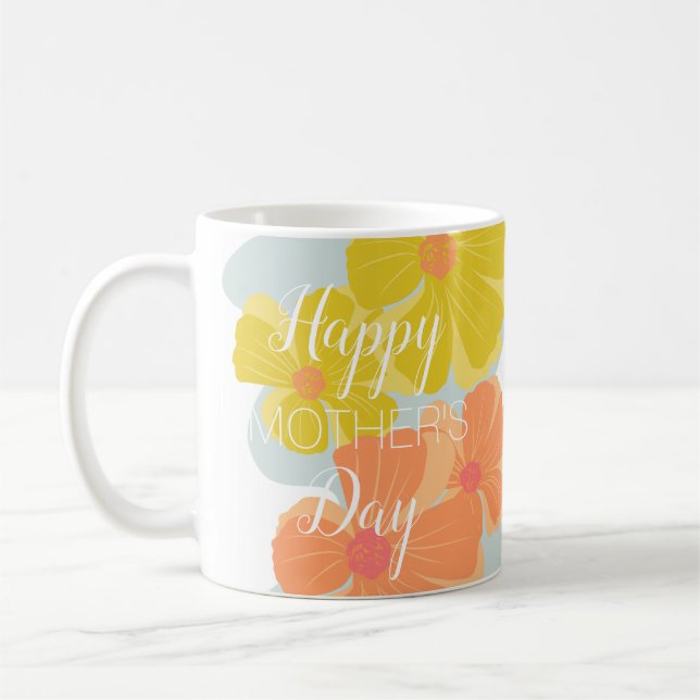 Caneca De Café Foto Quadro Flores Dia das Mães  (Esquerda)