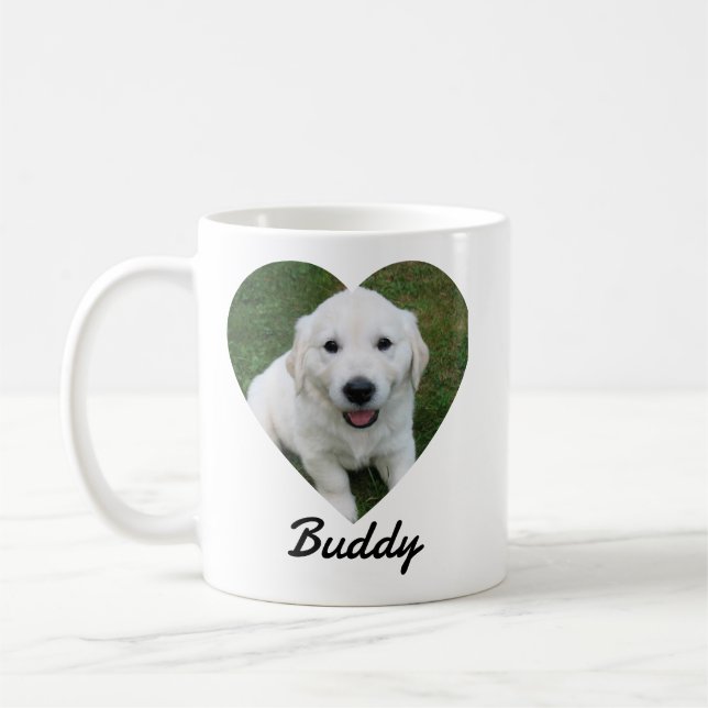 Caneca De Café Foto Simples de Animal Moderno Personalizado  (Esquerda)