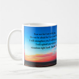 CANECA DE CAFÉ FOTO SUNRISE SERENE ISAIAH 41:10