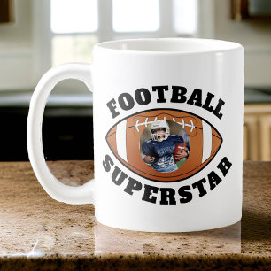Caneca De Café Foto Superestrela de Futebol