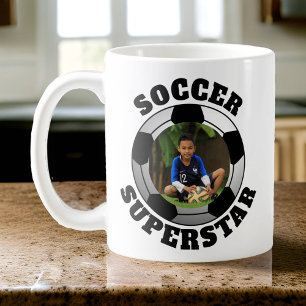 Caneca De Café Foto Superstar do Futebol