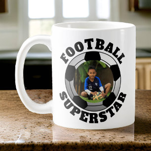 Caneca De Café Foto Superstar Futebol/Futebol