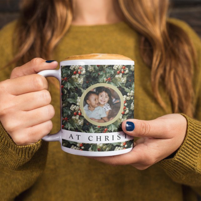 Caneca De Café Foto Tradicional Holly 3 (Criador carregado)