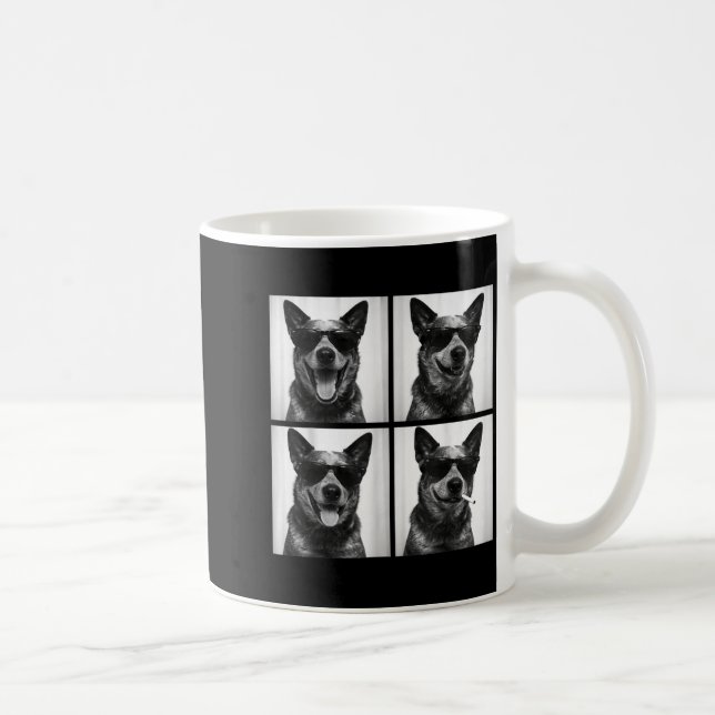 Caneca De Café Fotocabine Australian Cattle Dog Selfie Engraçado  (Direita)