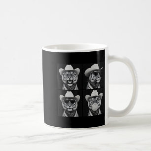 Caneca De Café Fotocabine Tigre Selfie Com Óculos De Sol Chapéu D
