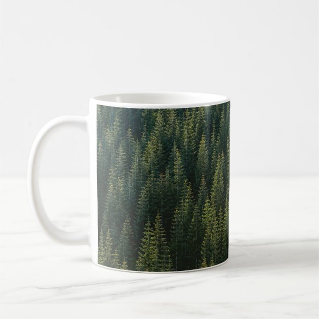 CANECA DE CAFÉ FOTOGRAFIA AERIAL DA FLORESTA (Esquerda)