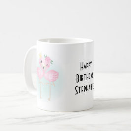 Caneca De Café Fotografia Com Texto Para Crianças | Flamingos Art
