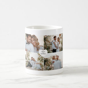 Caneca De Café Fotografia da Collagem de Amor design