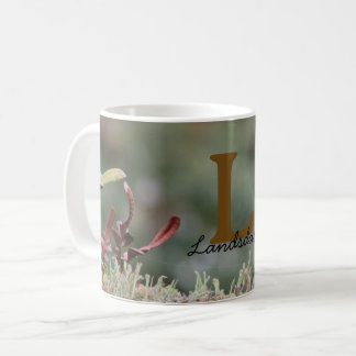 Caneca De Café Fotografia da Natureza Monograma de Família Nome