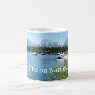 Caneca De Café Fotografia da paisagem do Parque Nacional Grand Te