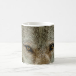 Caneca De Café Fotografia da vida selvagem do lobo-madeira