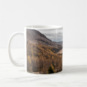 CANECA DE CAFÉ FOTOGRAFIA DA VISTA DO PÁSSARO DAS ÁRVORES PERTO