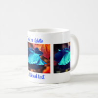 Fotografia de Arte Floral Rosa Azul Personalizada