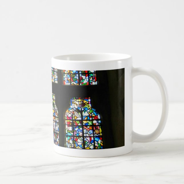 Caneca De Café Fotografia de Barcelona do vitral de Sagrada (Direita)
