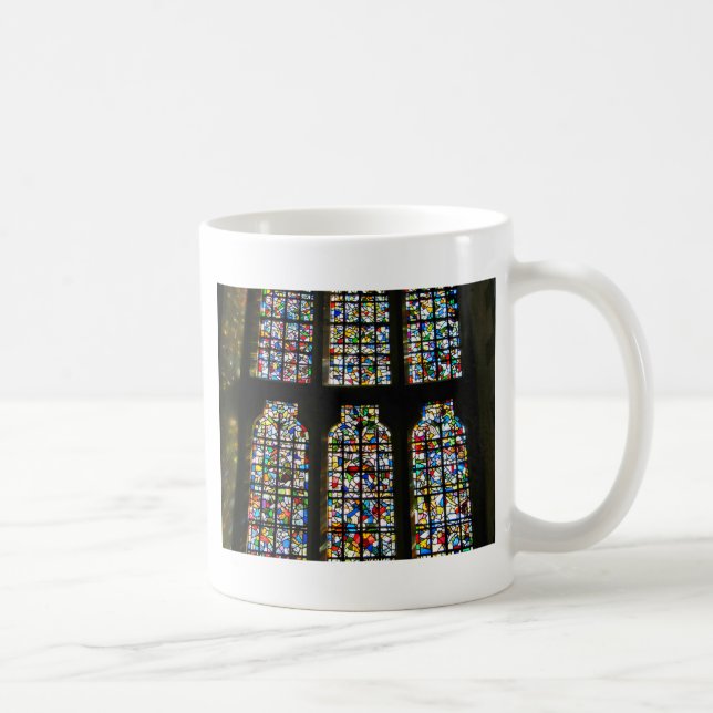 Caneca De Café Fotografia de Barcelona do vitral de Sagrada (Direita)