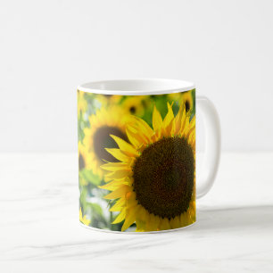Caneca de Café - Fotografia de Campo de Girassóis