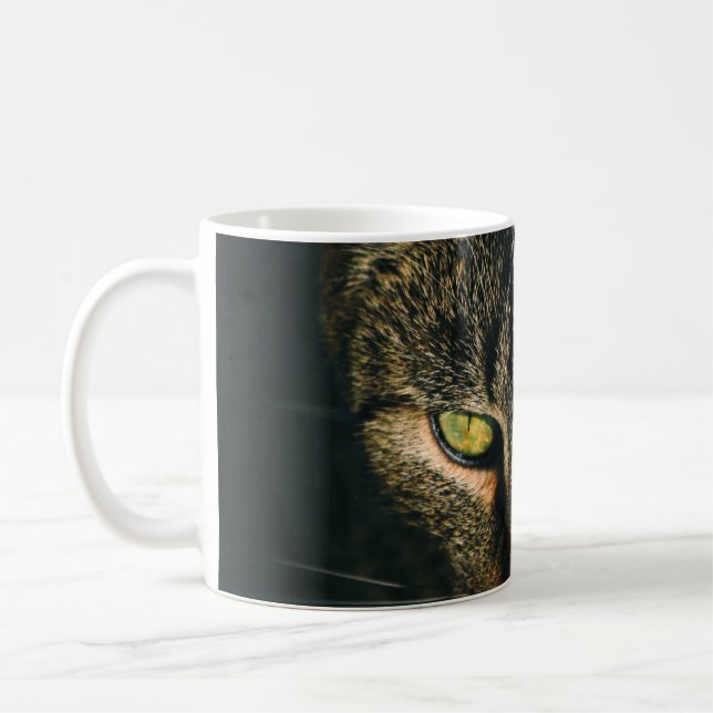CANECA DE CAFÉ FOTOGRAFIA DE FECHAMENTO DE CINZAS POR GATO (Esquerda)