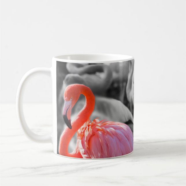 Caneca De Café Fotografia de Flamingo Bird (Esquerda)