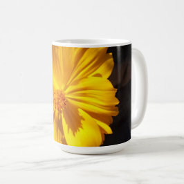 Caneca De Café Fotografia de macro de ouro Flor