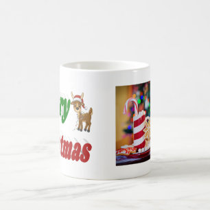 Caneca De Café Fotografia de Merry Christmas Reindeer
