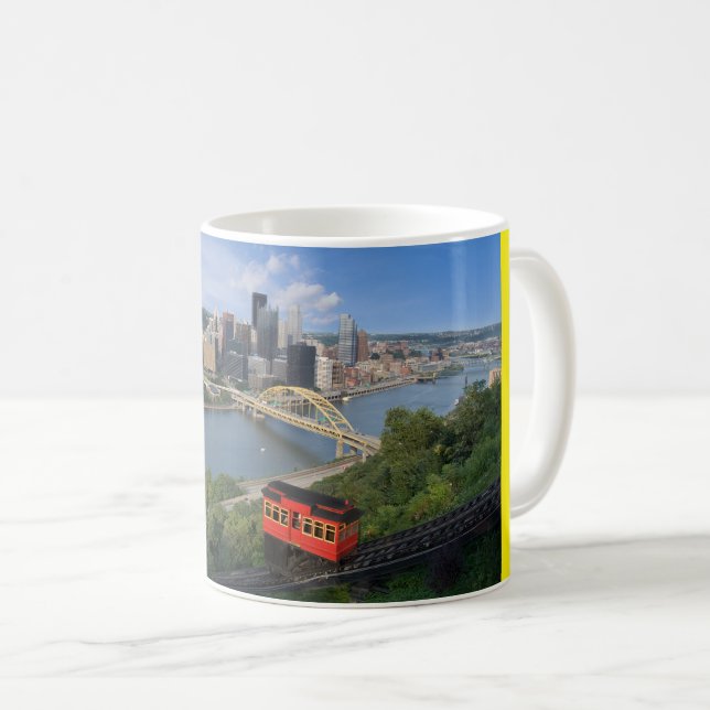 Caneca De Café Fotografia de Pittsburgh Pensilvânia (Frente Esquerda)