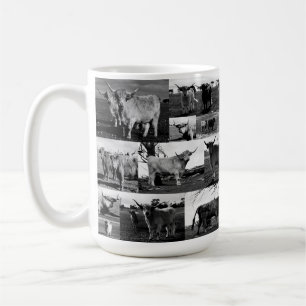 Caneca De Café Fotografia de Vaca Preta-Branca, Mug