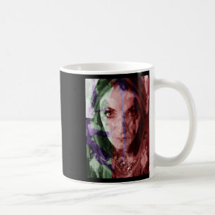 Caneca De Café Fotografia Filtrada Retrato de Mulher Pintora