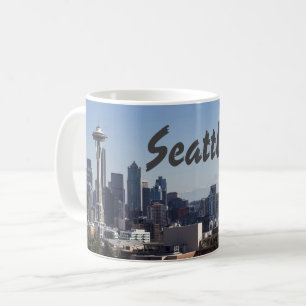 Caneca De Café Fotografia no horizonte de Seattle Washington