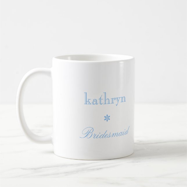 Caneca De Café Fotografia personalizada - argyle bridesmaid café (Esquerda)