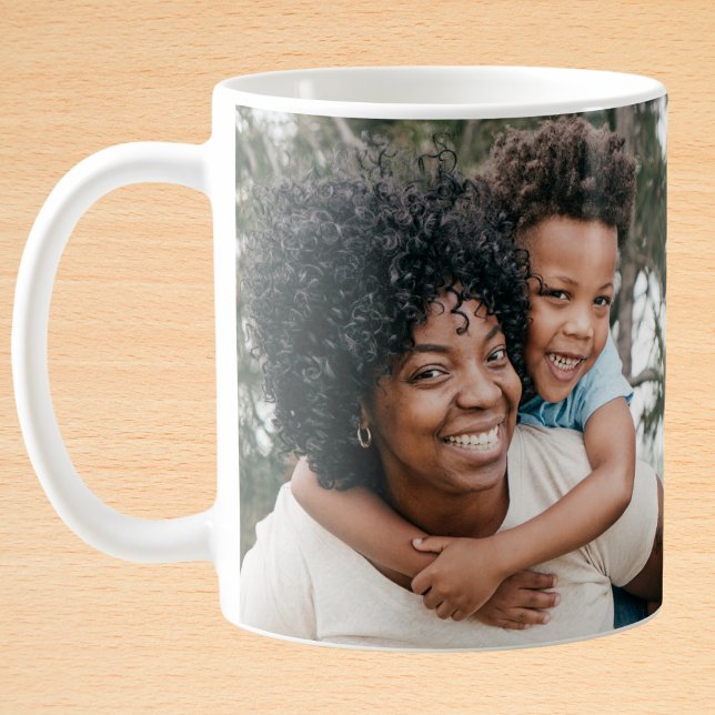 Caneca De Café Fotografia Personalizada da Família Envolvida (Criador carregado)