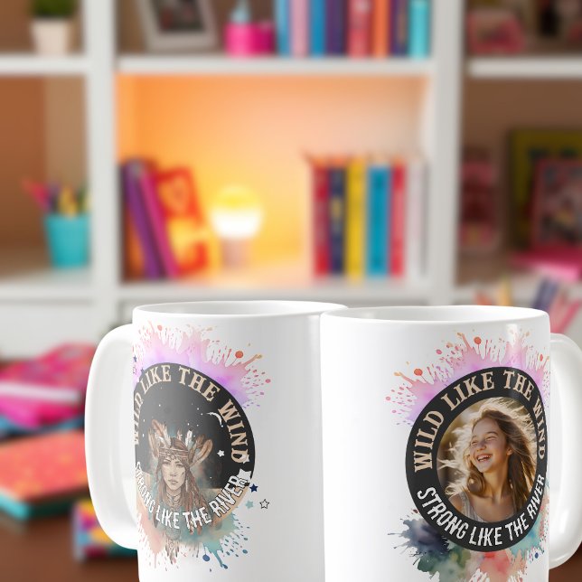 Caneca De Café Fotografia Personalizada de Empoderamento, Present (Criador carregado)