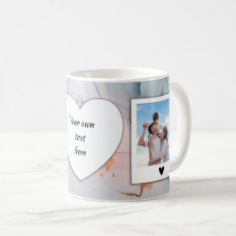 Caneca De Café Fotografia personalizada e Mug de texto - Mármaco