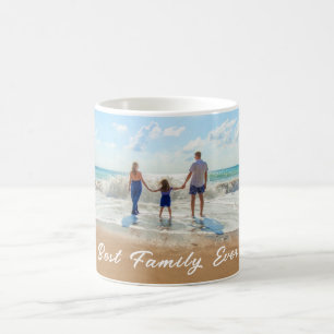 Caneca De Café Fotografia Personalizada Oferece Sua Melhor Famíli