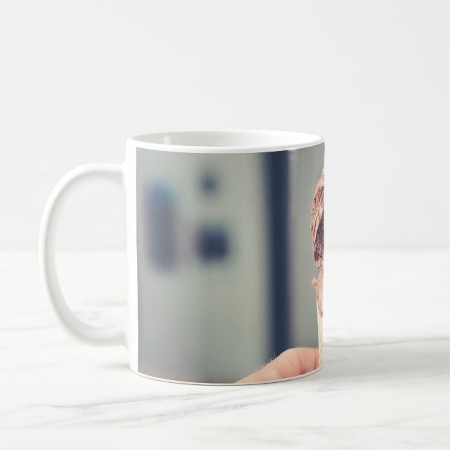 Caneca De Café Fotografia seletiva do sorvete de chocolate (Esquerda)
